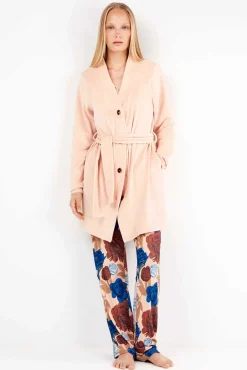 Bata tejido polar elástico