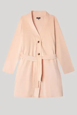 Bata tejido polar elástico