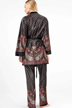 Bata tipo kimono terciopelo