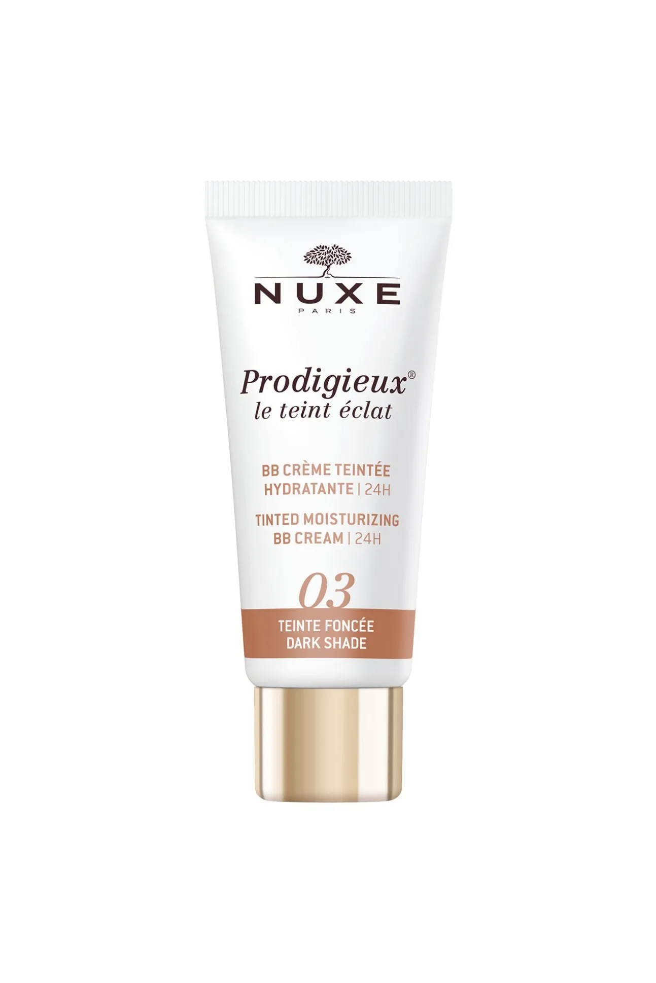 BB Cream Hidratante con Color 24H, Prodigieux® le teint éclat 30ml - Tono oscuro