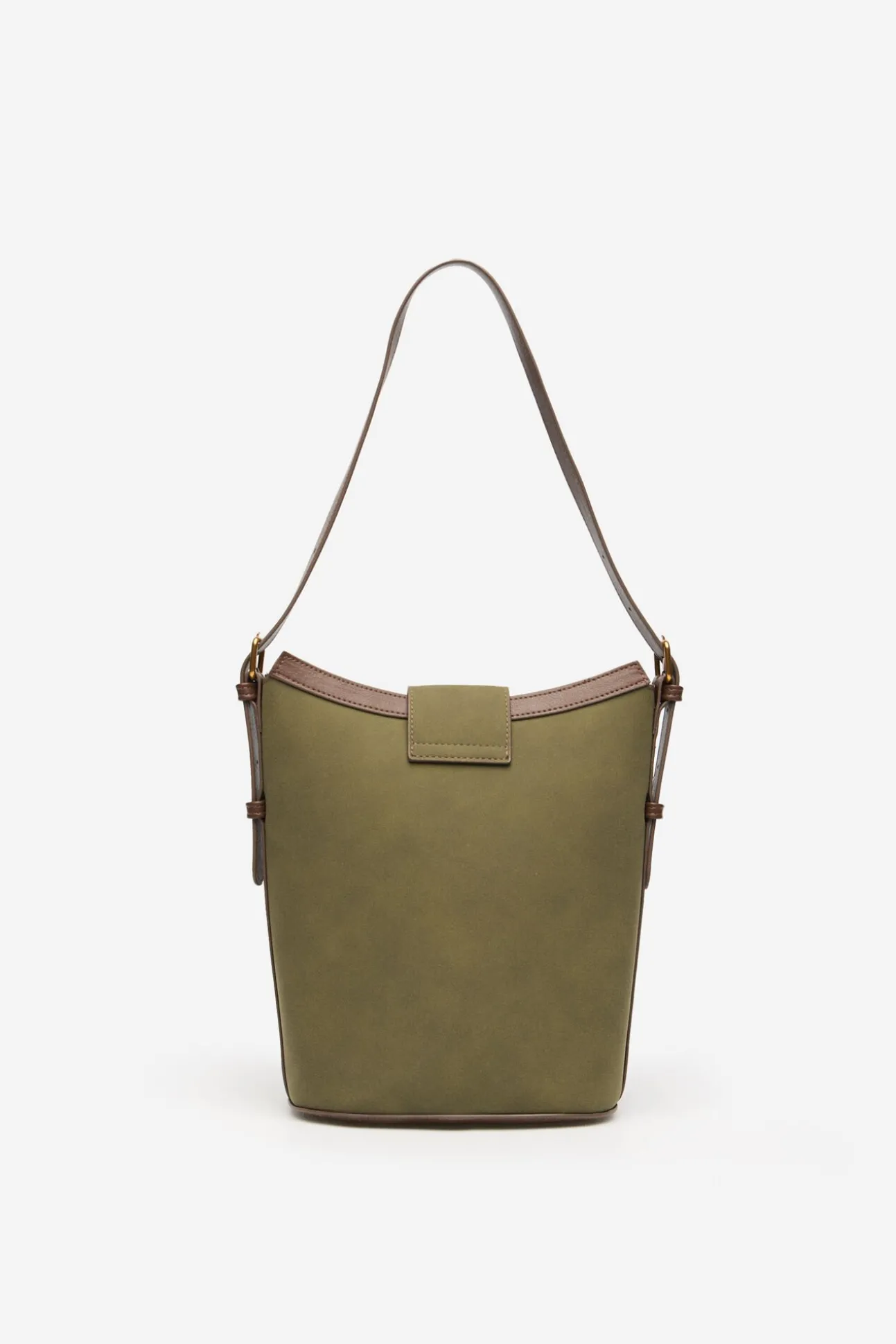 Bimateria buckle bag