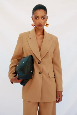 Blazer de cuello solapa