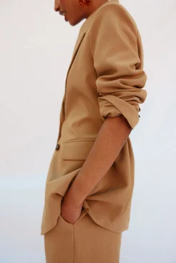 Blazer de cuello solapa