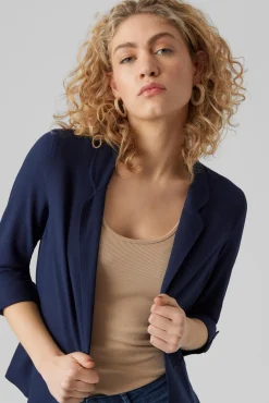 Blazer de mujer abierta con solapa