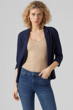 Blazer de mujer abierta con solapa