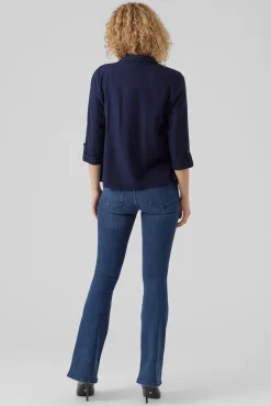 Blazer de mujer abierta con solapa