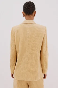 Blazer de mujer cruzada de pana