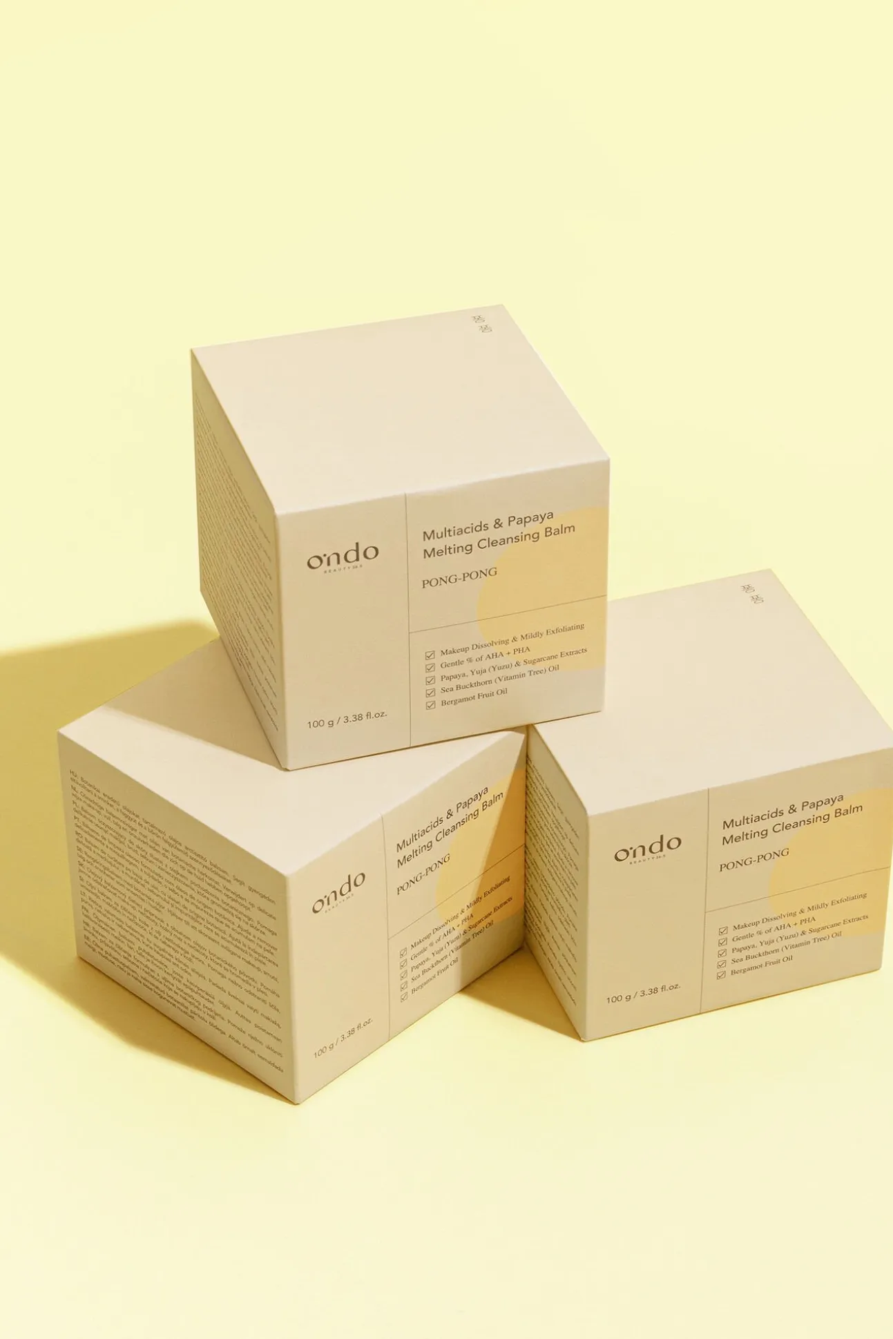 Bálsamo limpiador multiácidos y papaya