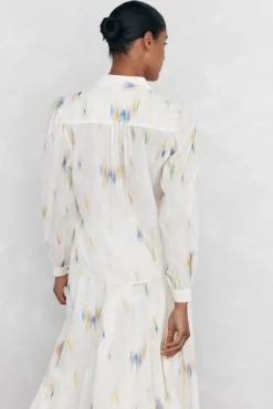 Blusa amplia estampada