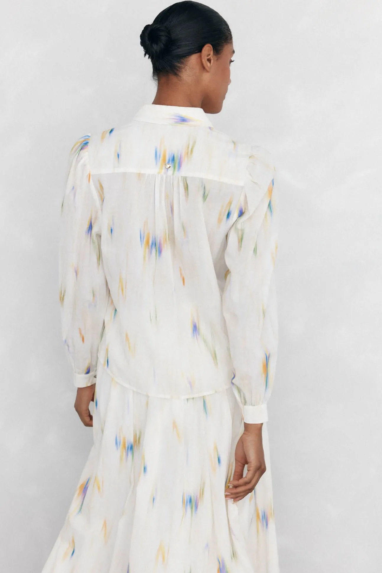 Blusa amplia estampada