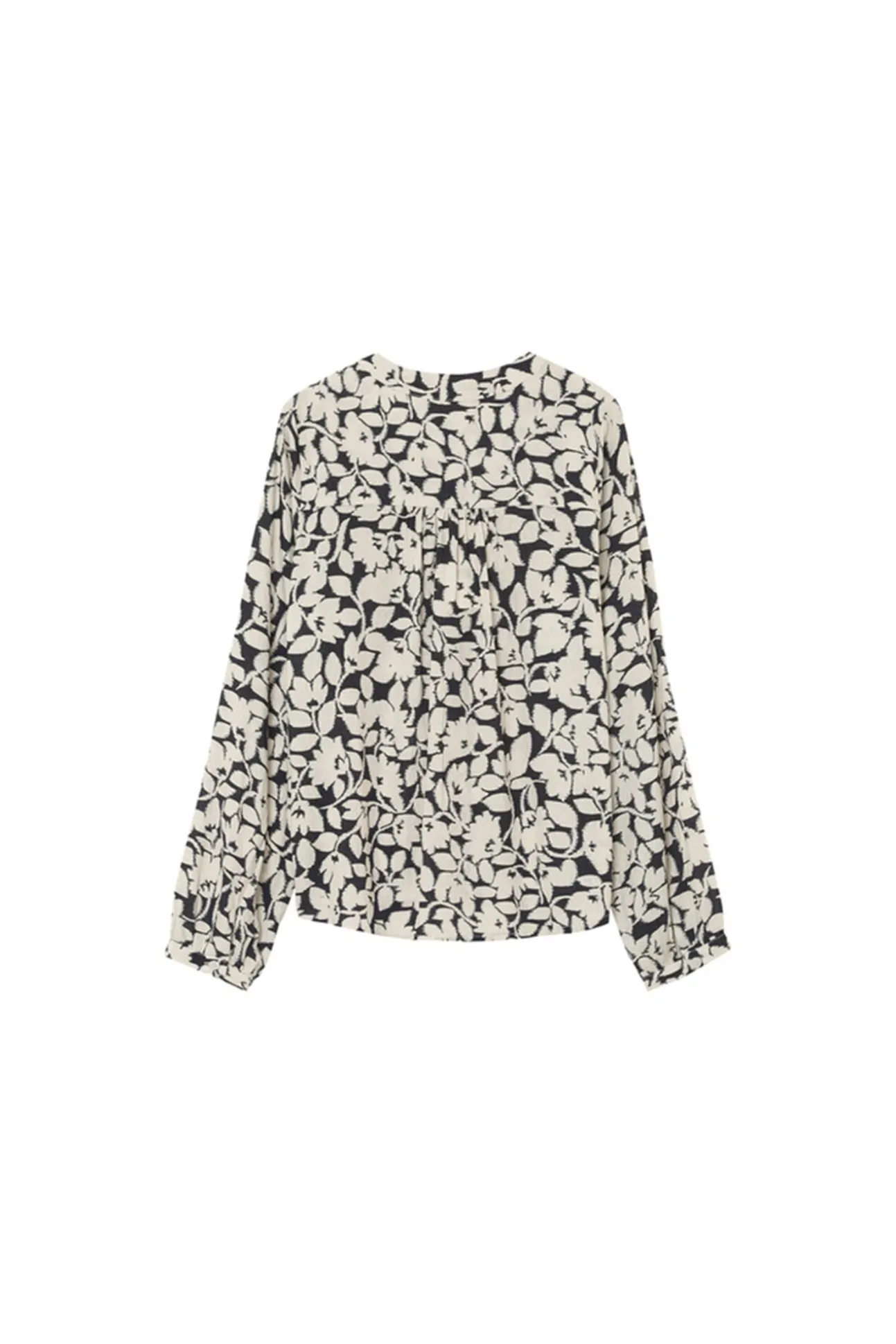 Blusa con corte regular de mangas largas