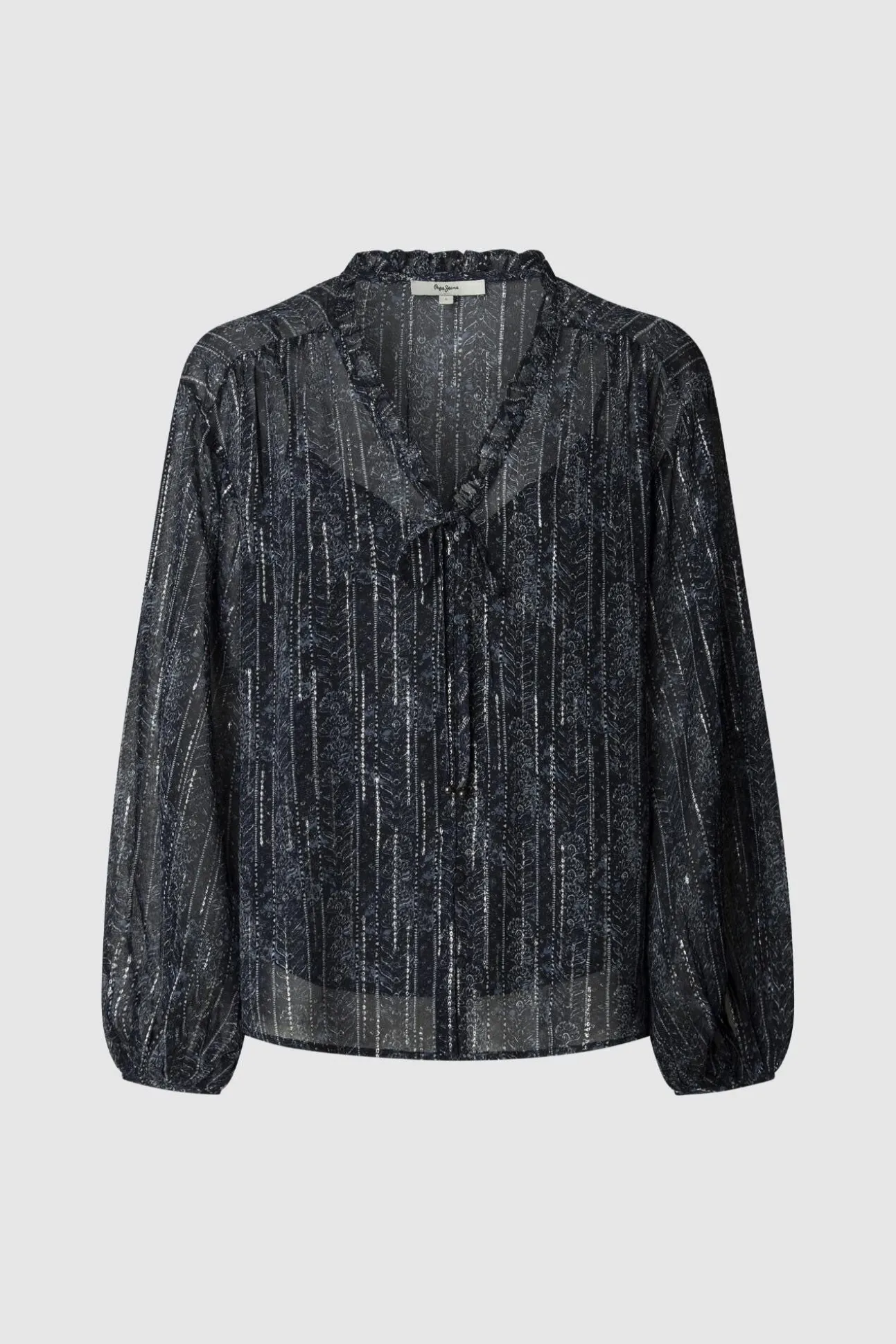 Blusa Con Detalles Metalizados