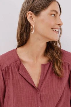 Blusa cuello redondo