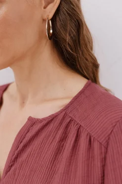 Blusa cuello redondo