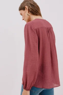 Blusa cuello redondo