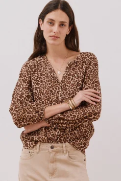 Blusa cuello redondo