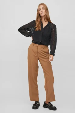 Blusa de encaje con manga larga