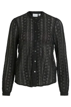 Blusa de encaje con manga larga