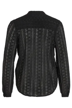 Blusa de encaje con manga larga