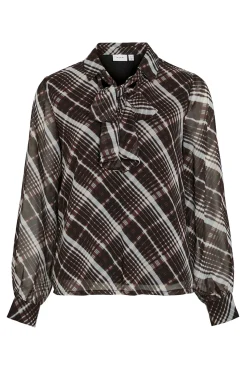 Blusa de gasa con lazada