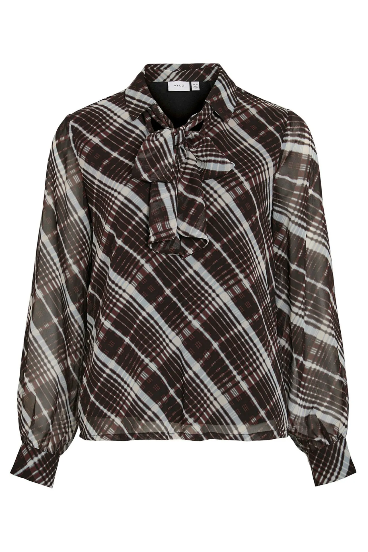 Blusa de gasa con lazada