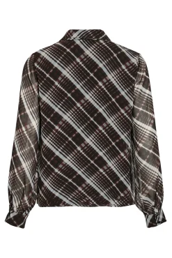 Blusa de gasa con lazada