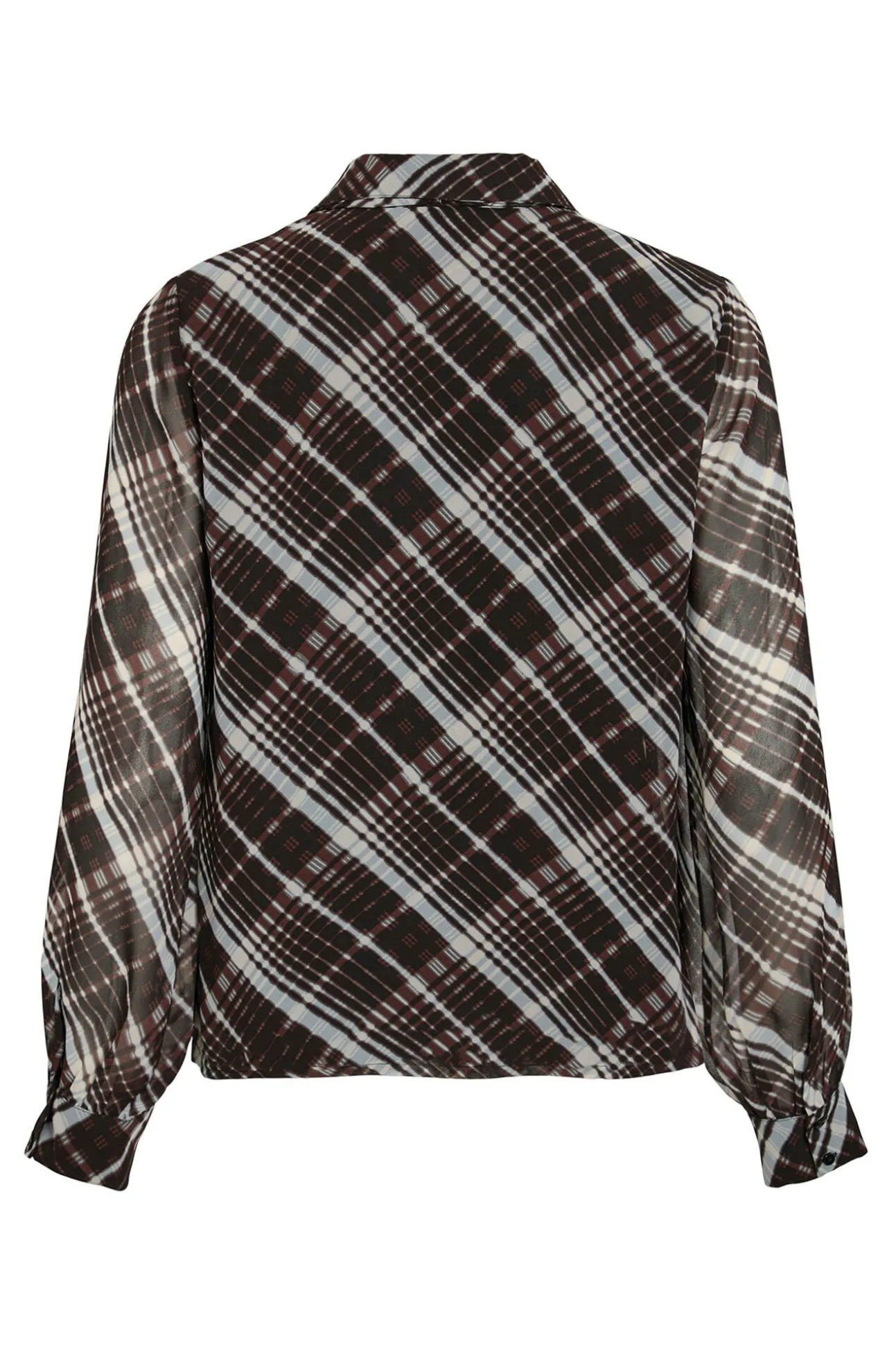 Blusa de gasa con lazada