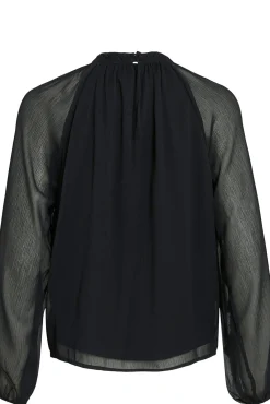 Blusa de gasa con volantes