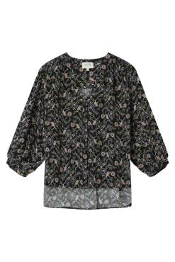 Blusa de manga larga estampada