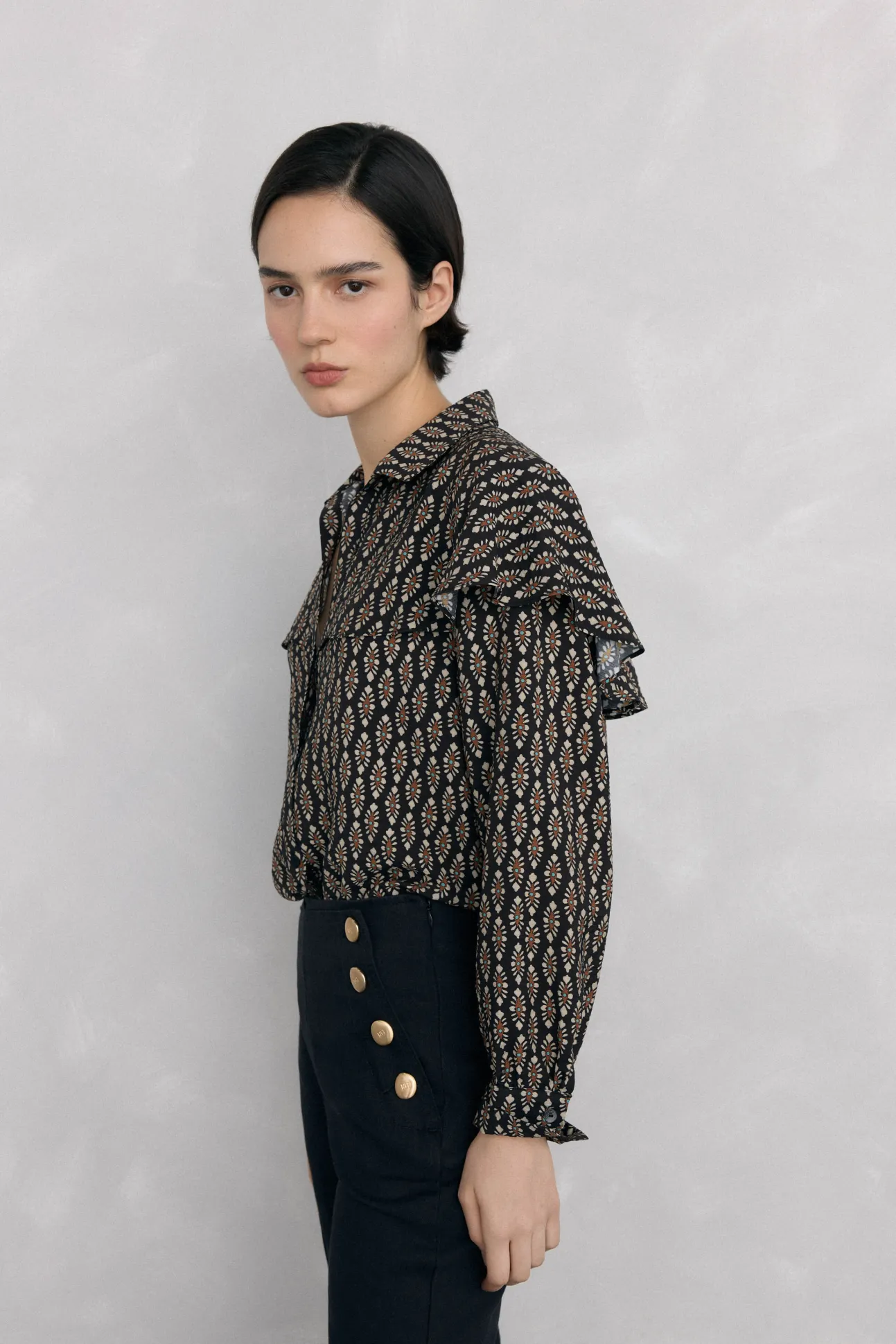 Blusa estampada capa