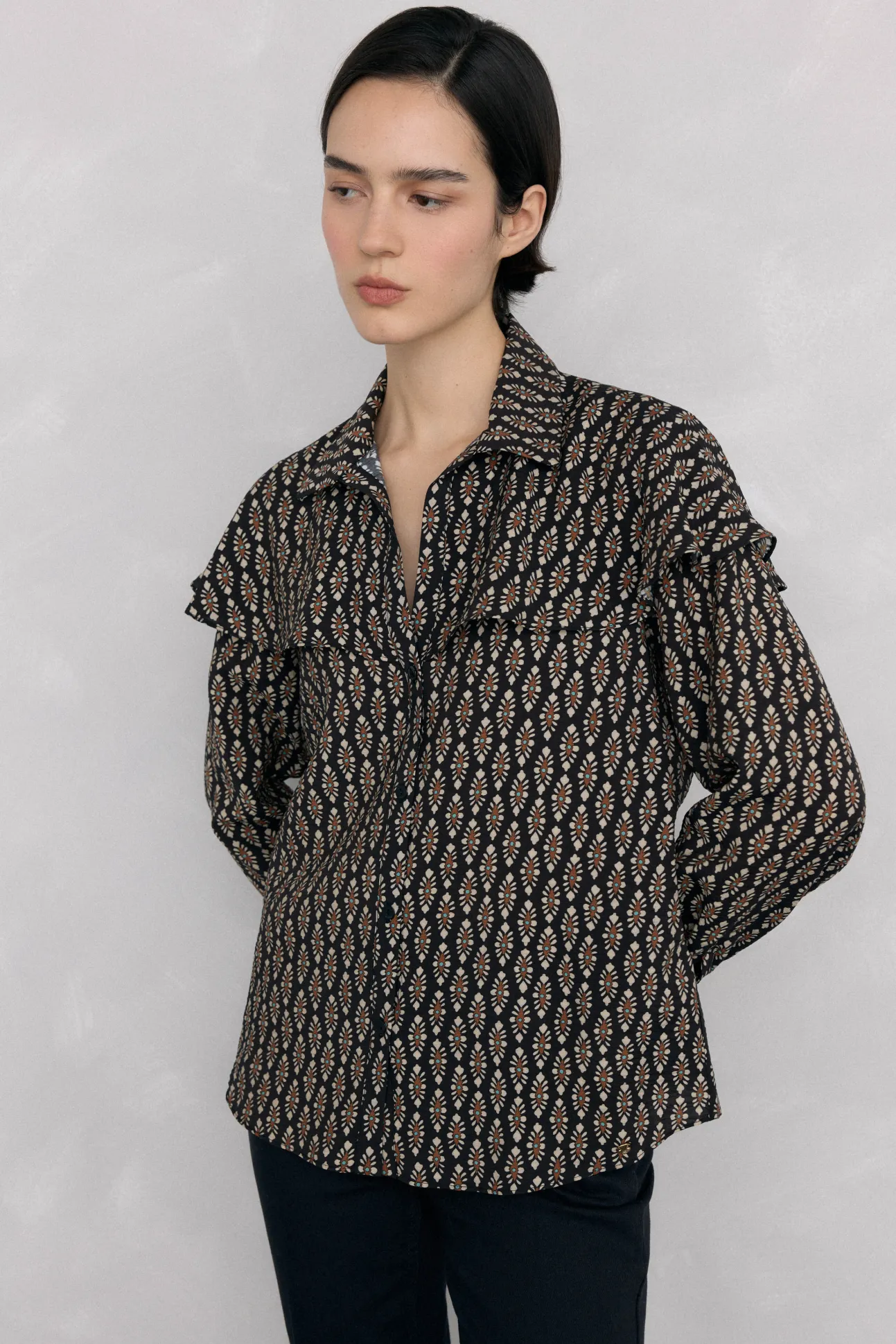 Blusa estampada capa