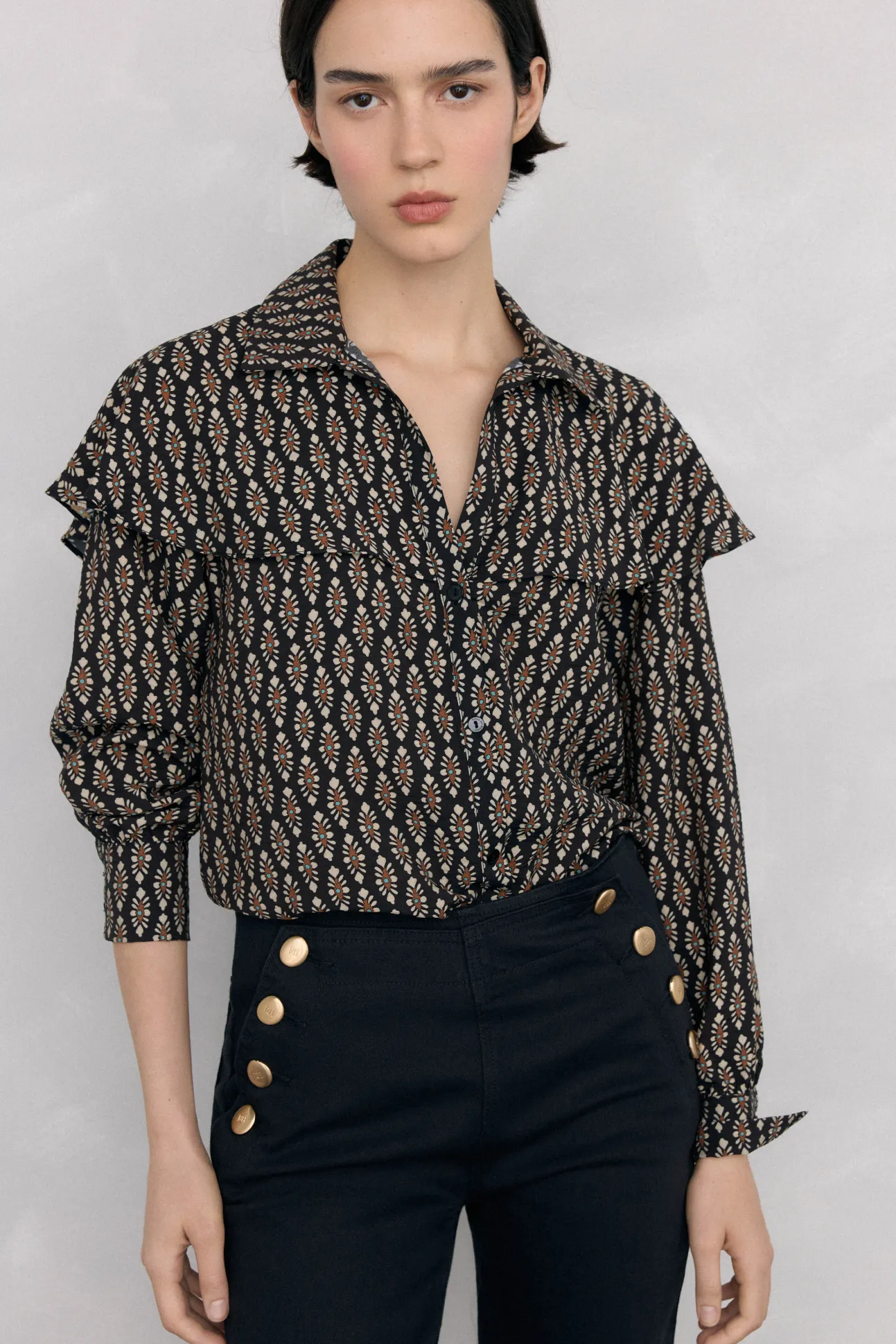 Blusa estampada capa