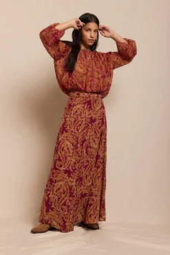 Blusa estampada fluida