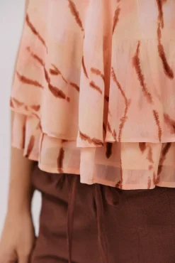 Blusa estampada fluida