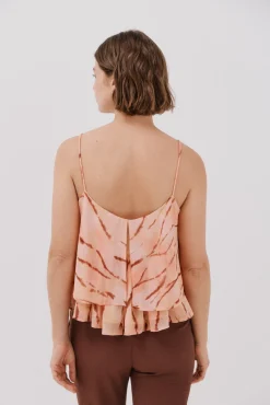 Blusa estampada fluida