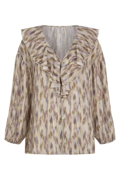 Blusa estampada volantes