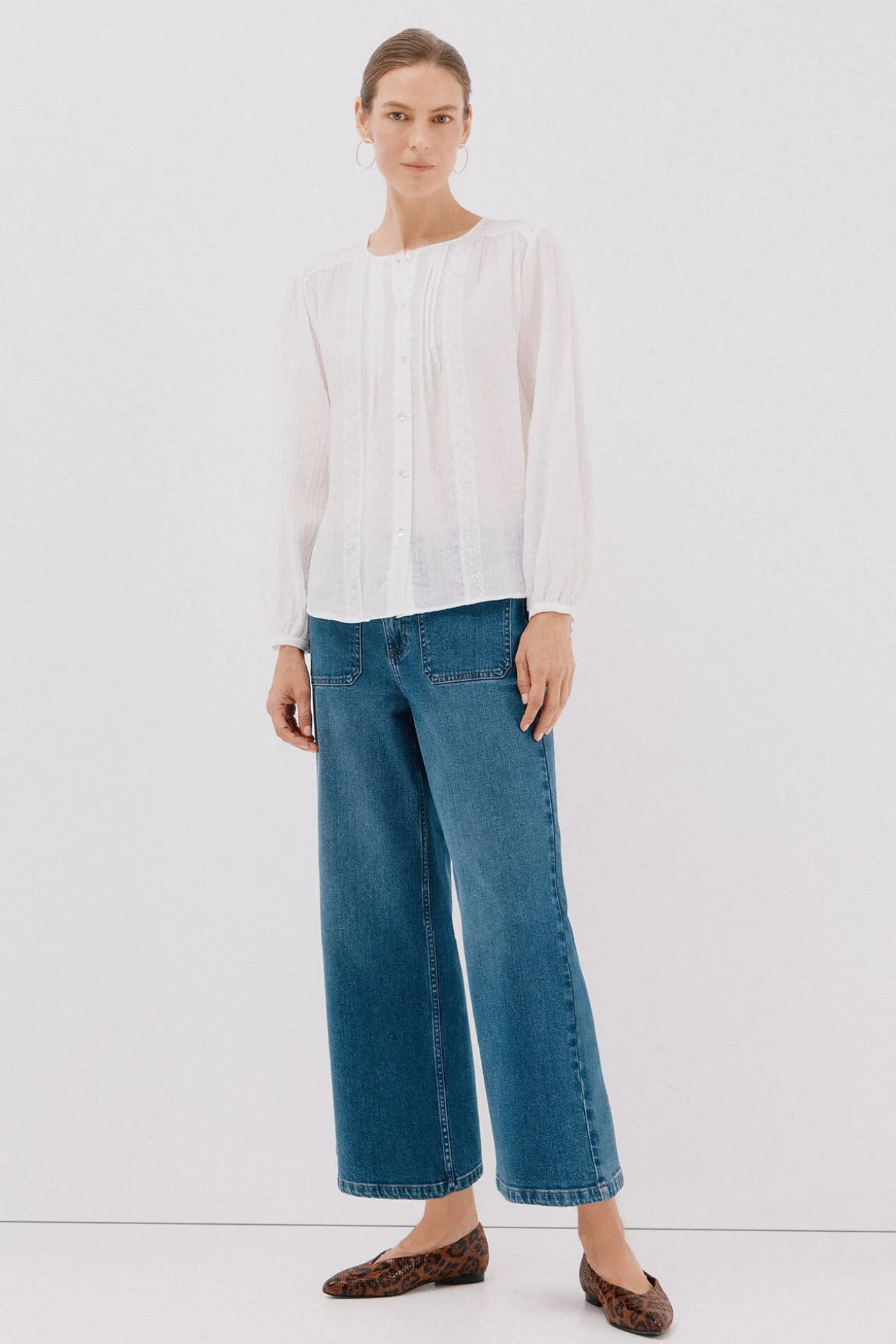 Blusa fornitura encaje