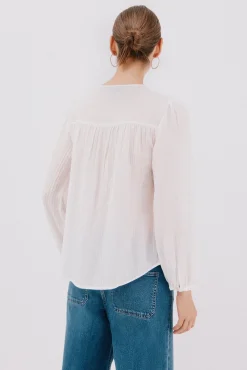 Blusa fornitura encaje