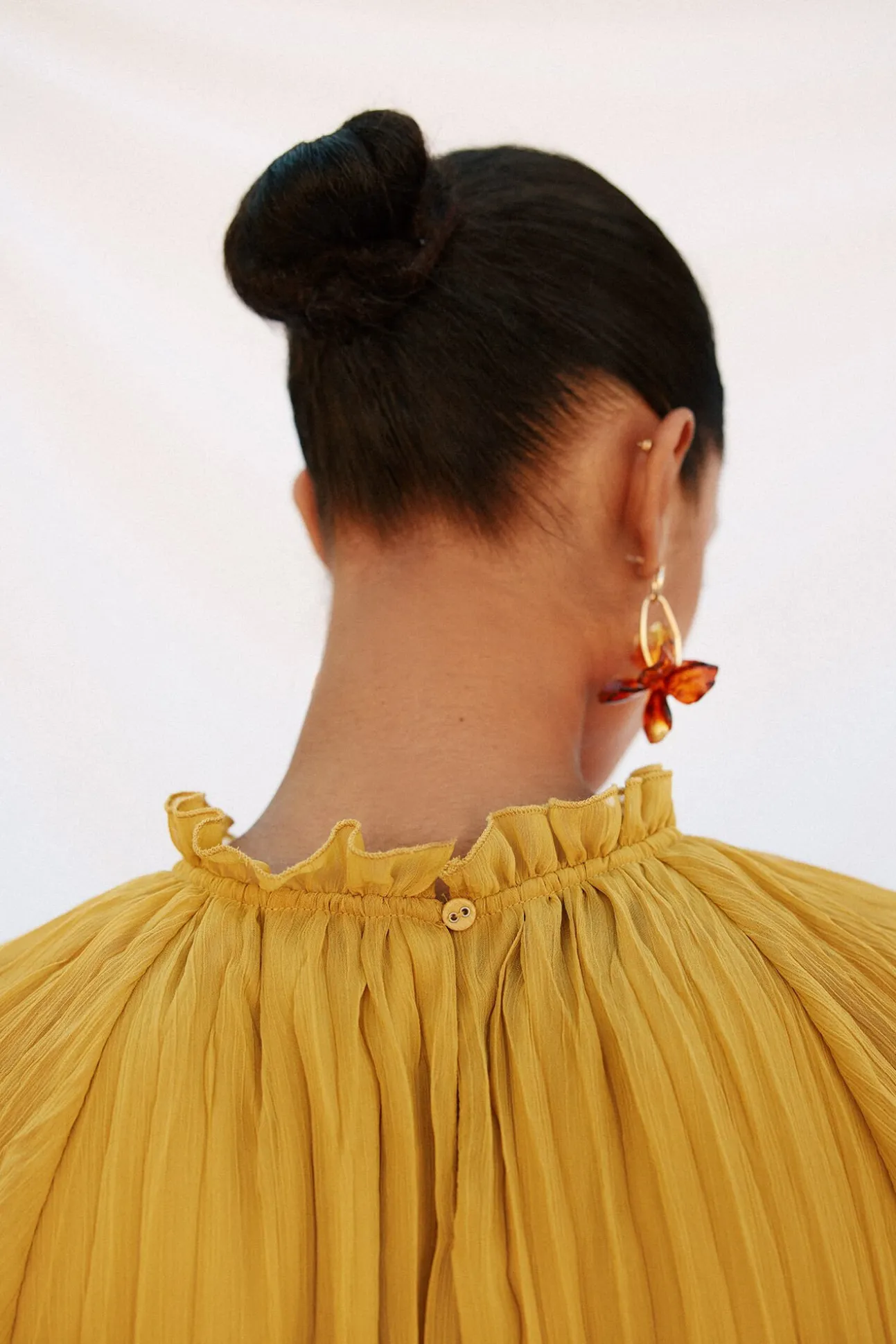 Blusa frunces fluida