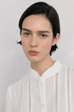 Blusa gasa puntillas