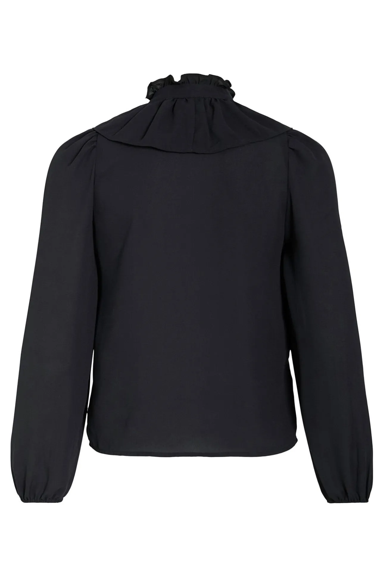 Blusa manga larga con volantes