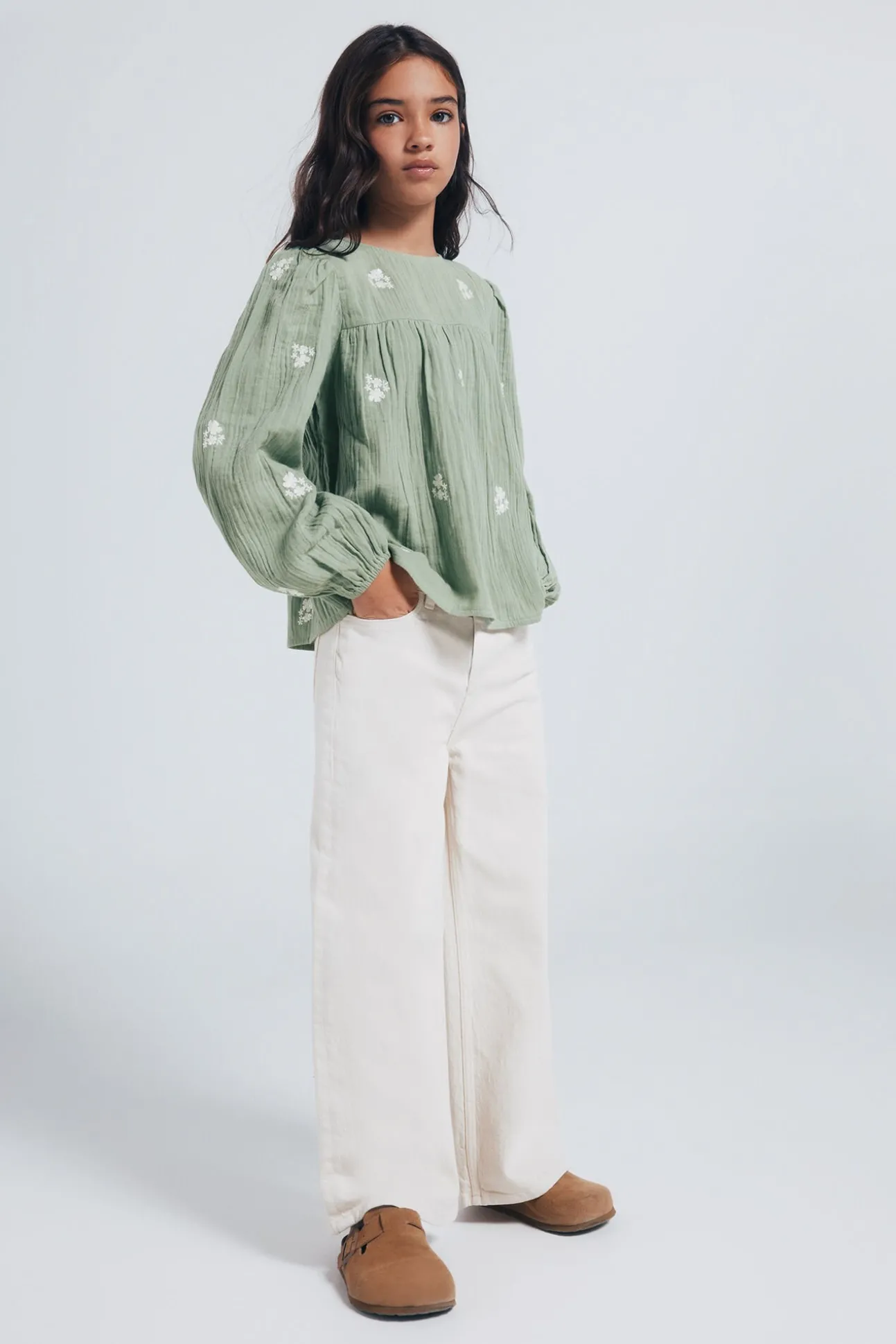 Blusa manga larga niña