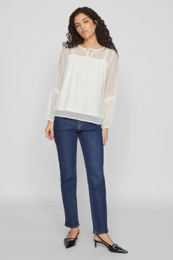 Blusa manga larga plumeti