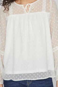 Blusa manga larga plumeti