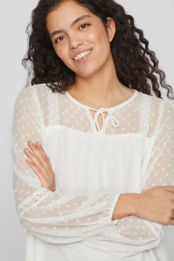 Blusa manga larga plumeti