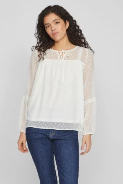 Blusa manga larga plumeti