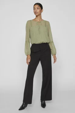 Blusa manga larga plumeti