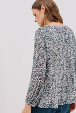 Blusa plisada