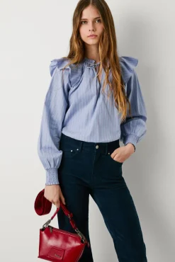 Blusa Popelín De Rayas