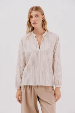 Blusa rayas cordon
